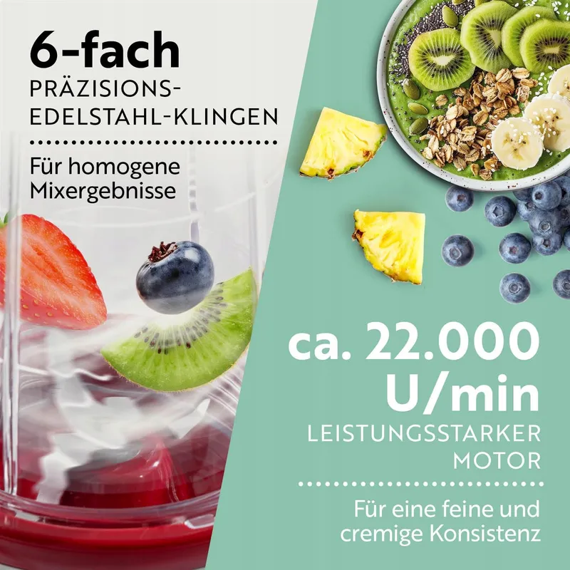GOURMETMAXX Mr Magic Blender XXL Set Smoothie Cocktail Mixer — foto 5
