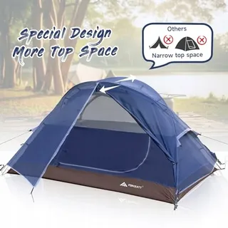 FORCEATT Tent 2-3 Personen 4 Seizoenen Ultralicht Waterdicht — miniatuur 5