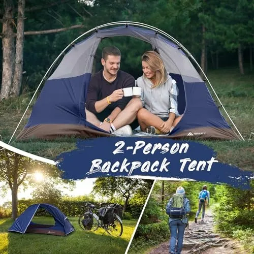 FORCEATT Tent 2-3 Personen 4 Seizoenen Ultralicht Waterdicht — foto 6