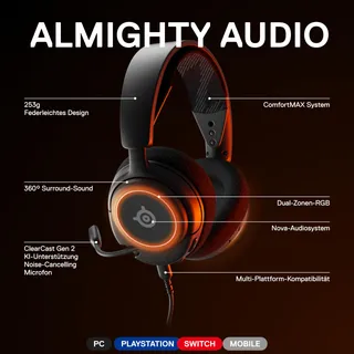 STEELSERIES Arctis Nova 3 Gaming Headset HiFi Surround RGB — miniatuur 3