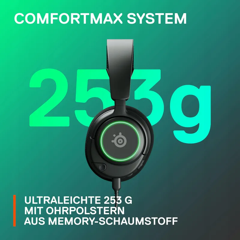 STEELSERIES Arctis Nova 3 Gaming Headset HiFi Surround RGB — foto 7