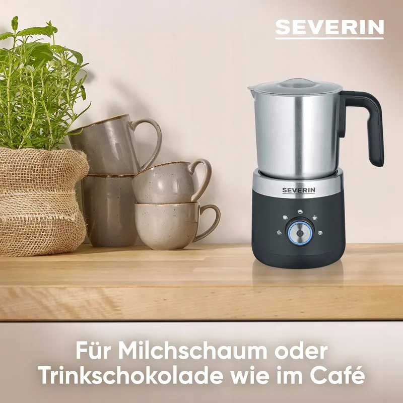 SEVERIN SM 3588 Melkopschuimer Elektrisch Zwart Zilver — foto 4
