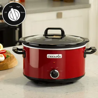 CROCK-POT Slowcooker 3,5L 2 Temperatuurstanden Rood