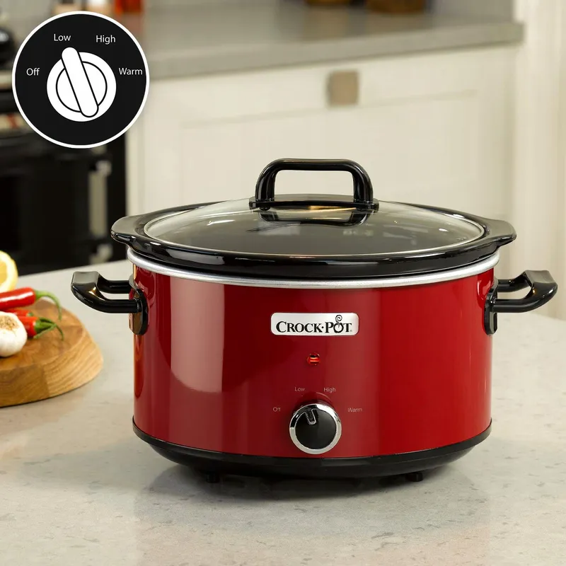 CROCK-POT Slowcooker 3,5L 2 Temperatuurstanden Rood — foto 1