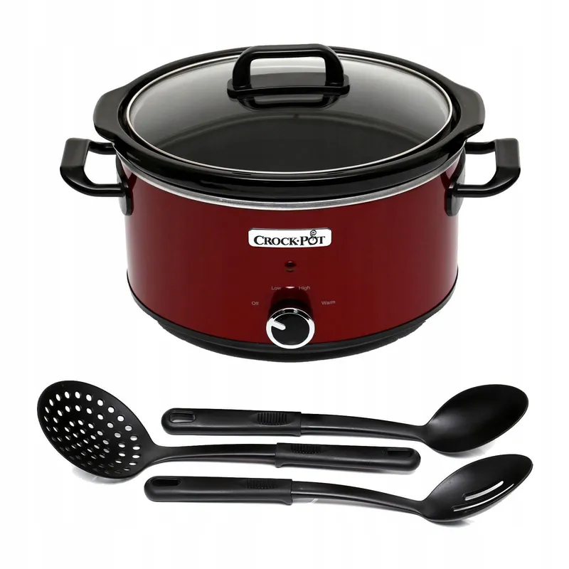 CROCK-POT Slowcooker 3,5L 2 Temperatuurstanden Rood — foto 11