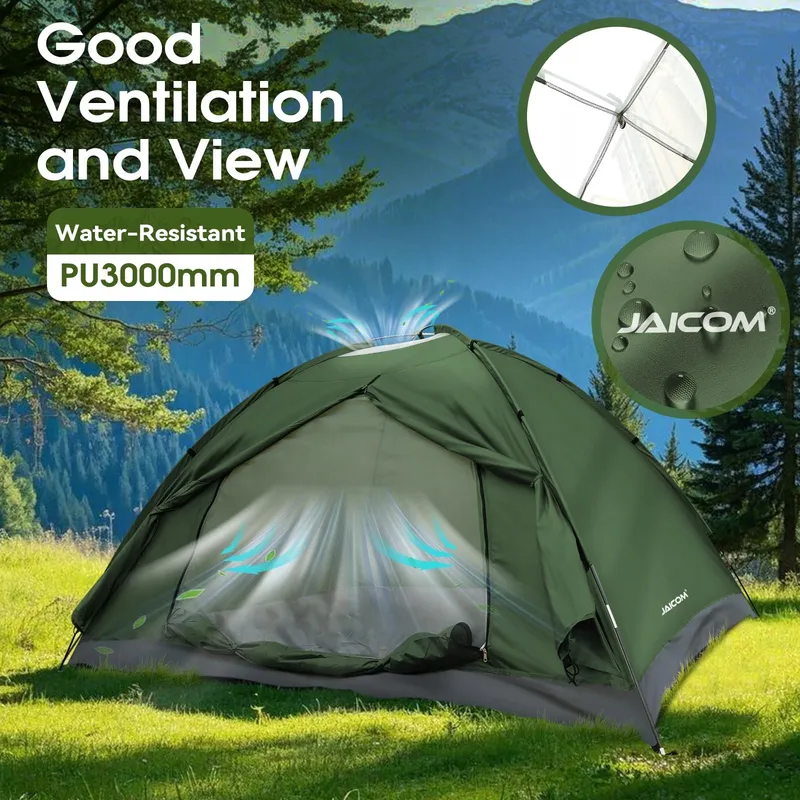 JAICOM Tent 2 Personen Licht Stabiel Waterdicht Camping Trekking — foto 4