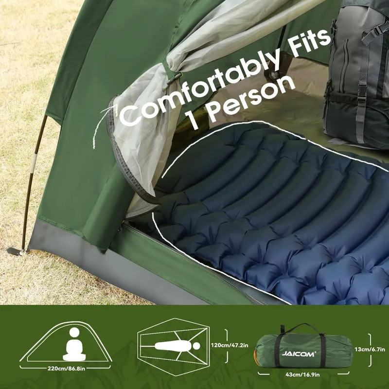 JAICOM Camping Tent 1-Persoons Licht Stabiel Waterdicht Koepeltent — foto 3