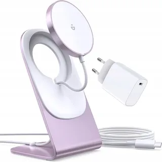 ROROSKIN MagSafe Draadloze Oplader iPhone Magnetisch Roze — miniatuur 1