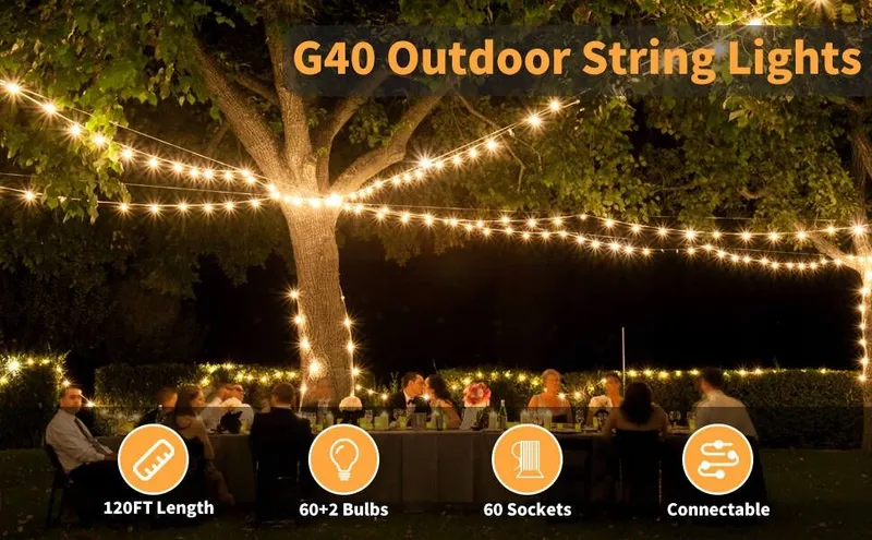 SUWIN Tuinlichtketting Terras 60 LED 36,5M — foto 10