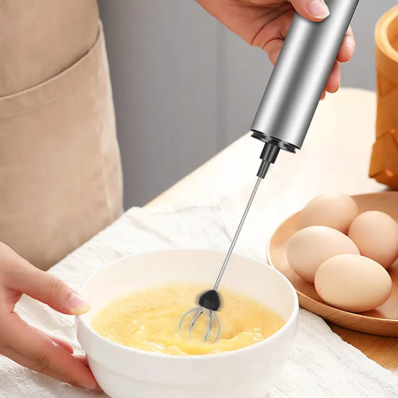 MOSUO Elektrische Melkopschuimer USB Mini Mixer RVS voor Koffie — foto 6