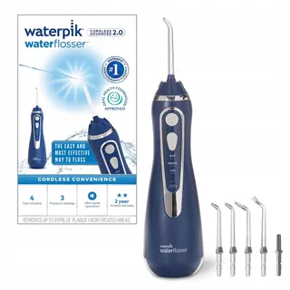 WATERPIK Cordless Advanced Waterflosser Draadloos 4 Opzetstukken Blauw