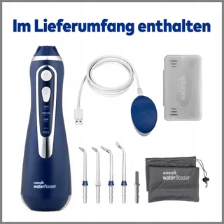 WATERPIK Cordless Advanced Waterflosser Draadloos 4 Opzetstukken Blauw — miniatuur 9