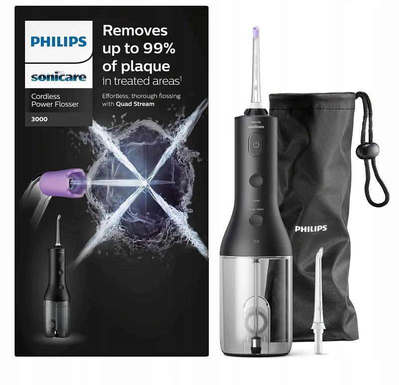 PHILIPS SONICARE Draadloze Monddouche Tanden en Tandvlees Zwart — foto 1