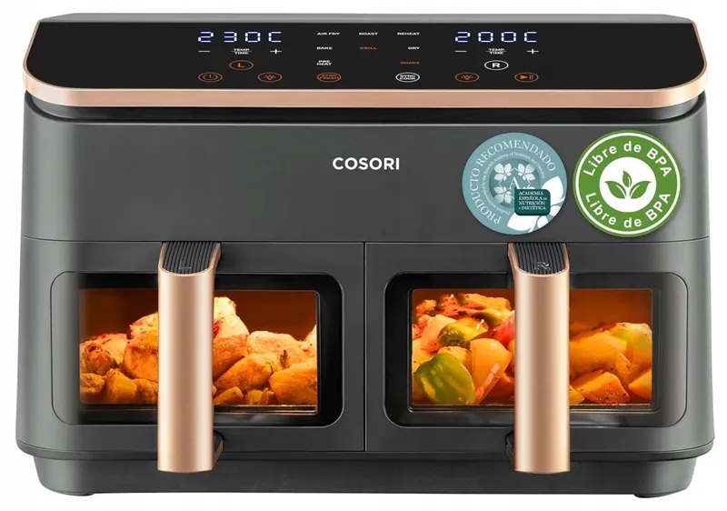COSORI Airfryer 2 Kamers 6-in-1 8,5L Goud Energiezuinig — foto 7