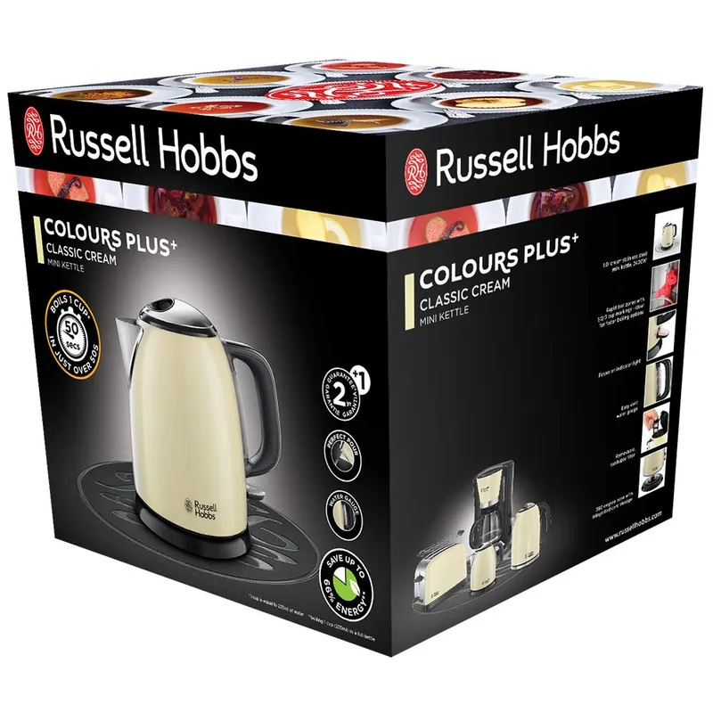 RUSSELL HOBBS Waterkoker 1L 2400W Snelkook Kalkfilter — foto 1