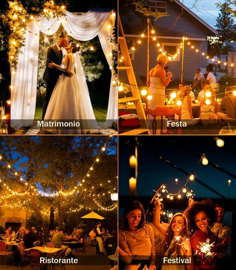 JEYMORKEY LED Lichtketting Buiten 45M 66+2 G40 — foto 5