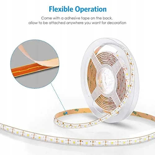 AMIR Solar LED Strip Buiten 3m 180 LED Warmwit IP65 Zelfklevend — foto 6