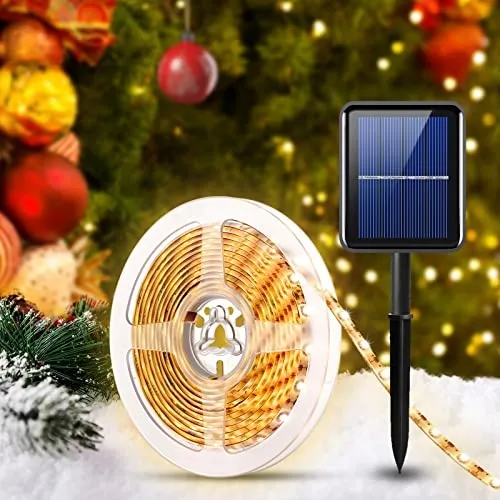 AMIR Solar LED Strip Buiten 3m 180 LED Warmwit IP65 Zelfklevend — foto 2