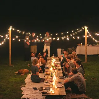 BOMCOSY Solar LED Lichtsnoer 15M 25 G40 Tuin Balkon Warm Wit — miniatuur 5