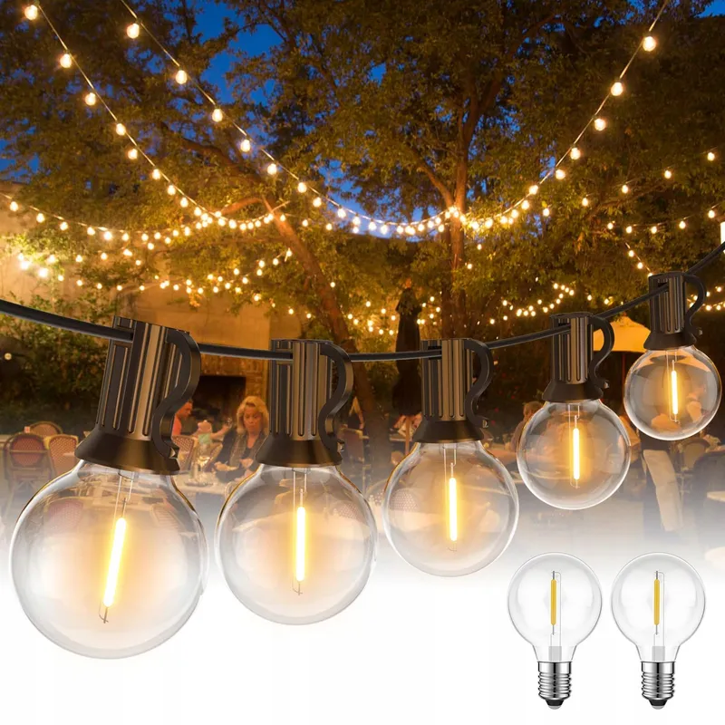 LED Lichtketting Buiten 45,7M Kerst Party Tuin Terras — foto 1