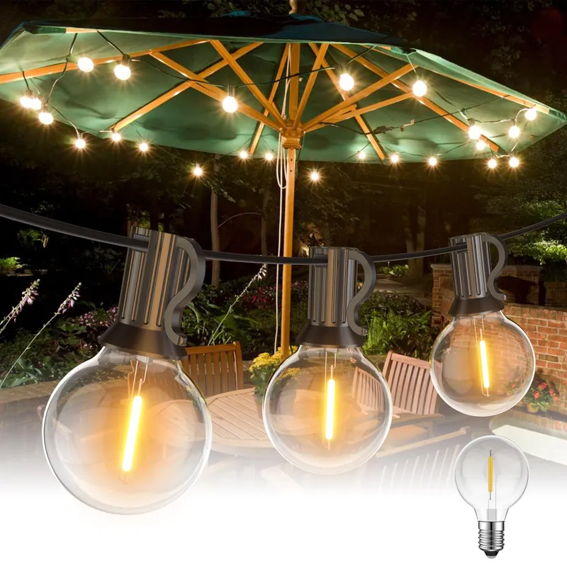 LED Lichtketting Buiten 15M 25+1 G40 Waterdicht 24V Tuin Feest — foto 1