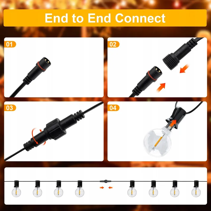 LED Lichtketting Buiten 10M IP44 Waterdicht Tuin — foto 5