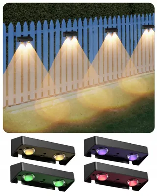 AGPTEK Solar Tuinverlichting RGB 5 Standen 8 Kleuren IP65 4x — miniatuur 1