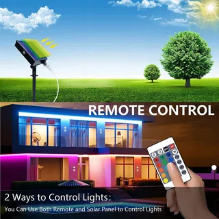 MIWATT Solar LED Strip 5M RGB IP67 Waterdicht Buiten — miniatuur 5