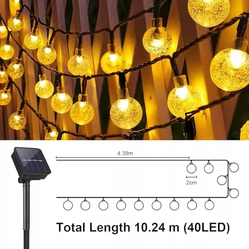 LQWELL Solar Lichtketting Decoratief Buiten 10M 40LED — foto 7