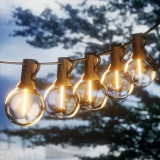 YUUCIO Lichtketting Buiten 60M G40 100+4 Lampen IP44 2700K — miniatuur 1