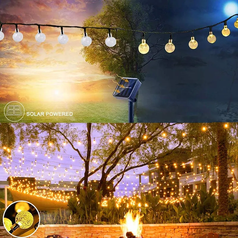 LEZONIC Solar Lamp 50 LED 23ft 8 Standen Waterdicht Voor Tuin — foto 6