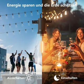 ZOTOYI Solar Tuinverlichting 15M IP65 24+2 LED Waterdicht — miniatuur 2