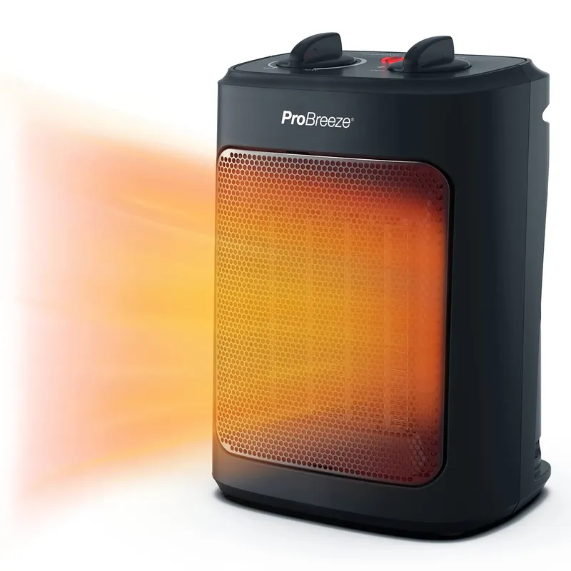 PRO BREEZE Mini Keramische Kachel 2000W Zwart — foto 9