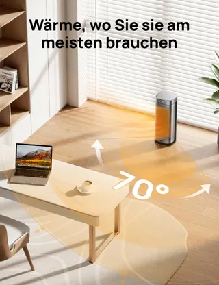 DREO Elektrische Kachel 16 Inch Energiezuinig Thermostaat Stil — miniatuur 3