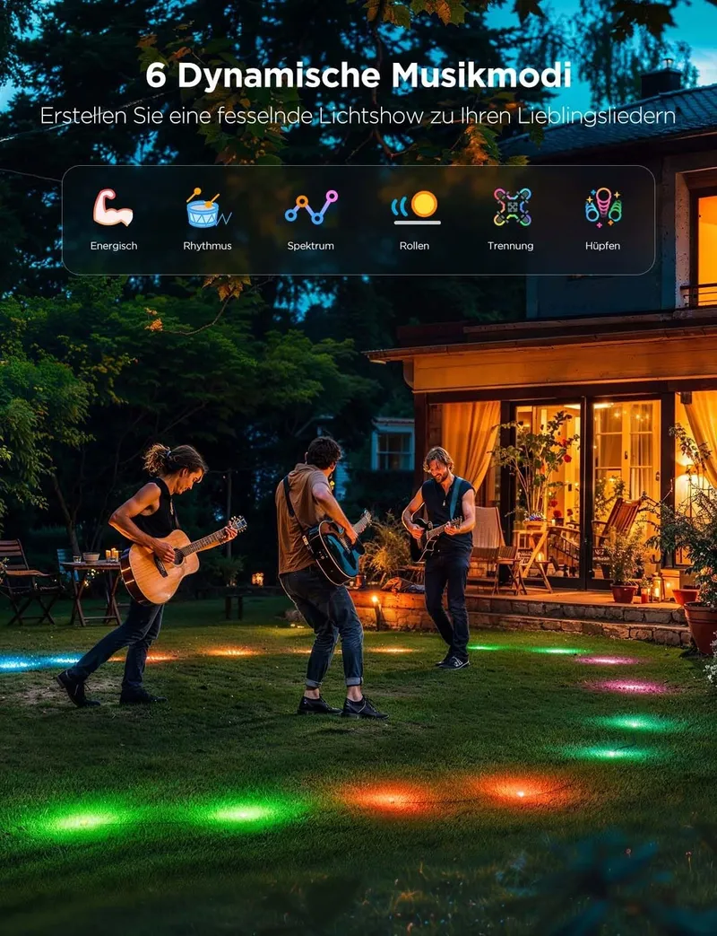 GOVEE Padverlichting Buiten IP67 RGBIC App-Bediening 15M — foto 7