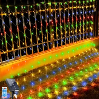 GHONLZIN Solar Lichtnet 8 Standen Waterdicht 1,5M — miniatuur 1