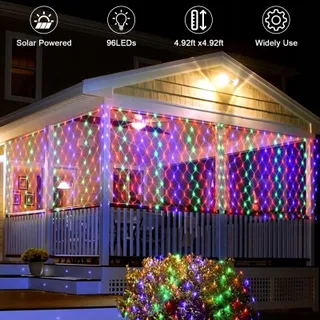 GHONLZIN Solar Lichtnet 8 Standen Waterdicht 1,5M — miniatuur 3