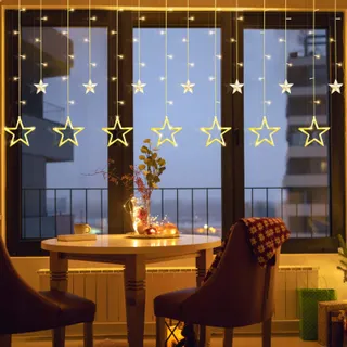 Lichtketting Gordijn Sterren Decoratief 138 LED 25m — miniatuur 6