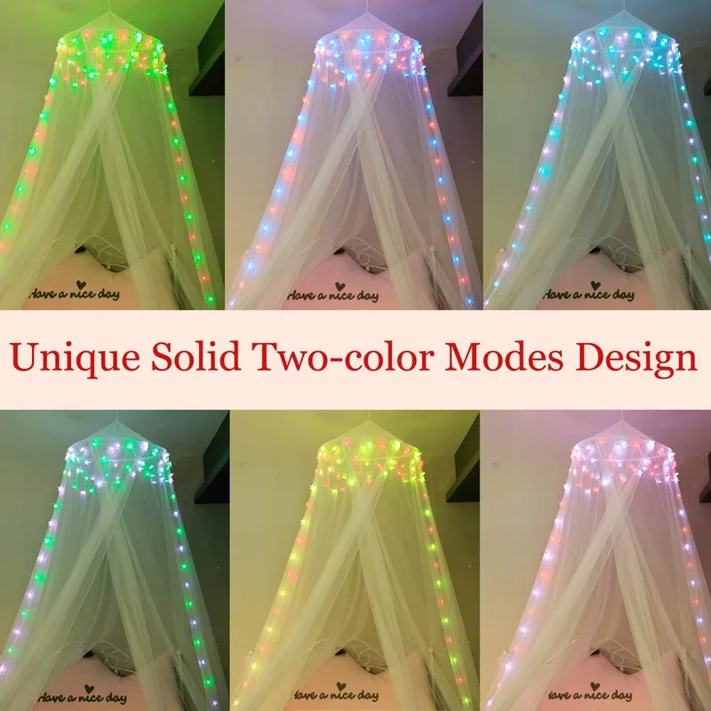 HEYCOLOR Bedhemel LED Lichtketting 8 Modi 100 LED — foto 4