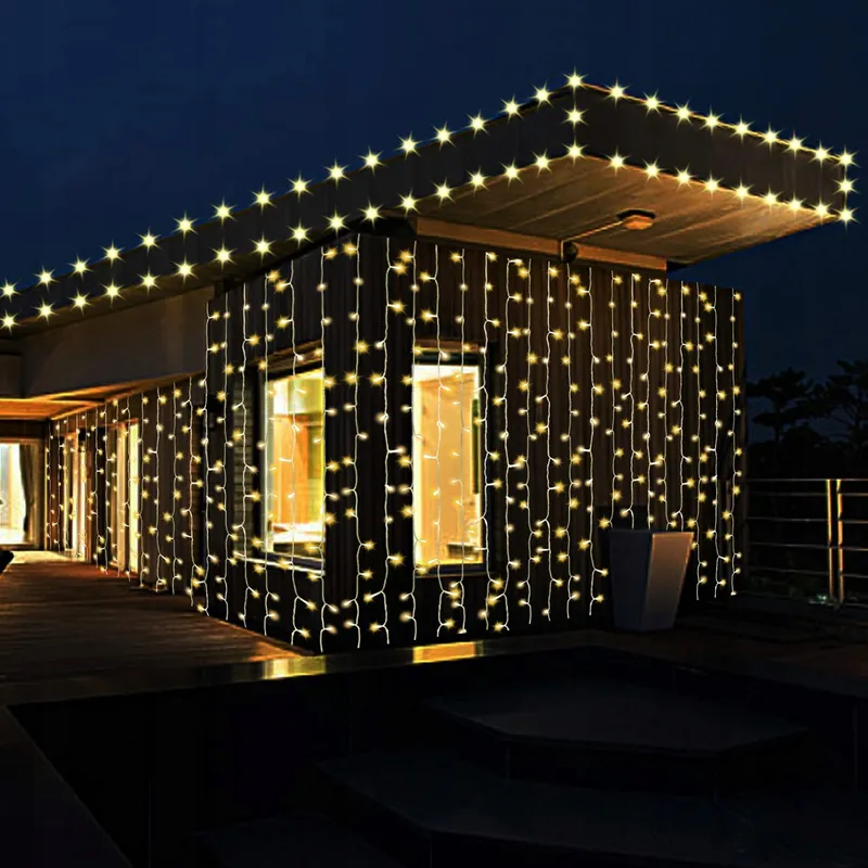 IMAGE LED Lichtgordijn 6x3m 600 LED 8 Modi Decoratie — foto 2