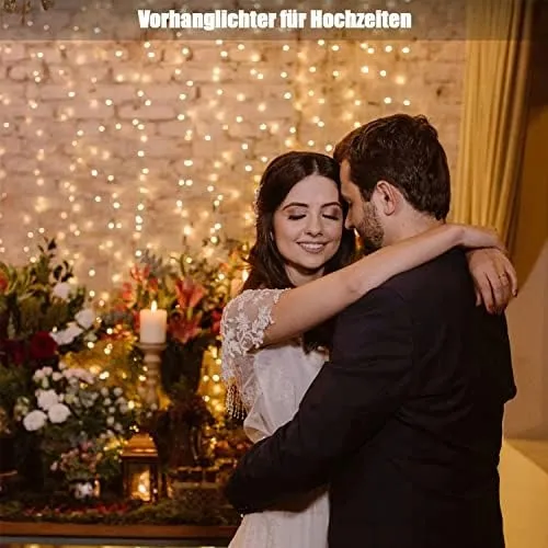 SUNLISKY LED Lichtgordijn Waterdicht 3x3m 300LED — foto 6