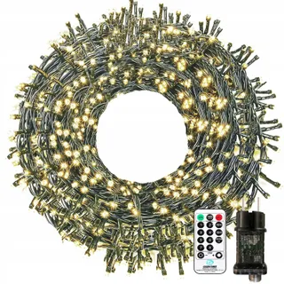 BOWFAR LED Lichtketting Waterdicht 20M 200 LED Afstandsbediening — miniatuur 1