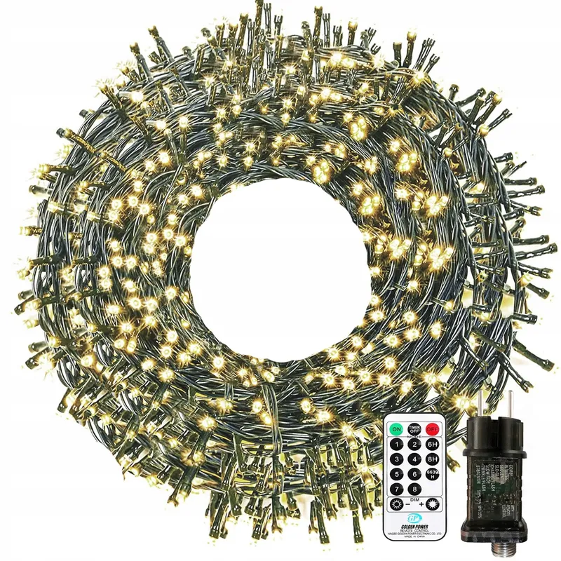 BOWFAR LED Lichtketting Waterdicht 20M 200 LED Afstandsbediening — foto 1
