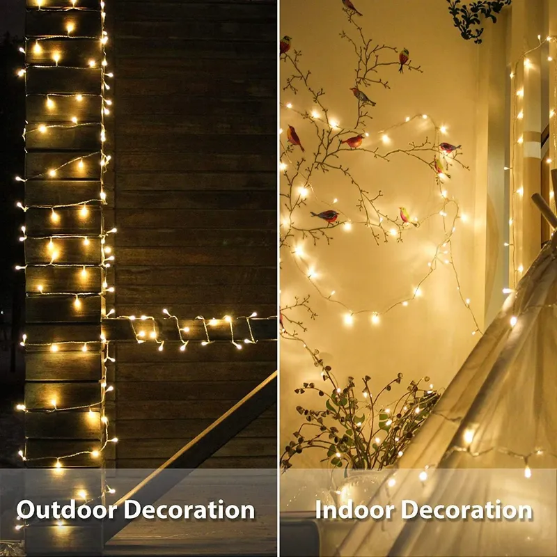 ELEGEAR Kerstverlichting Waterdicht 10M 100 LED IP44 8 Modi — foto 6
