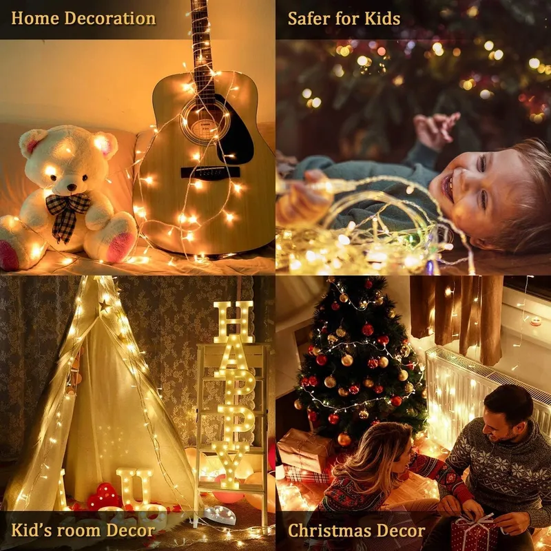 ELEGEAR Kerstverlichting Waterdicht 10M 100 LED IP44 8 Modi — foto 3