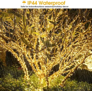 ELEGEAR Kerstverlichting Waterdicht 10M 100 LED IP44 8 Modi — miniatuur 2