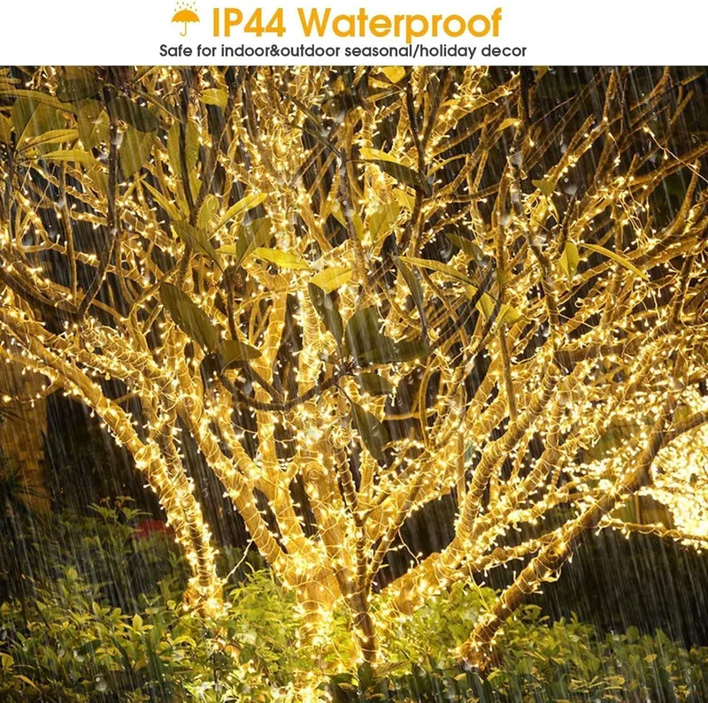 ELEGEAR Kerstverlichting Waterdicht 10M 100 LED IP44 8 Modi — foto 2