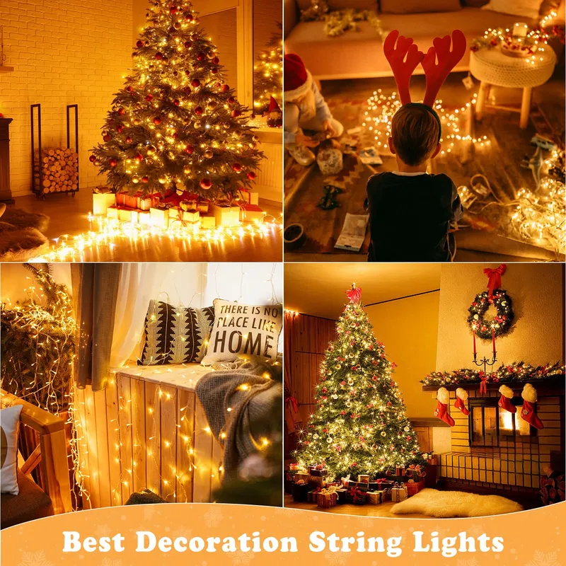 ELEGEAR Kerstverlichting Waterdicht 10M 100 LED IP44 8 Modi — foto 8