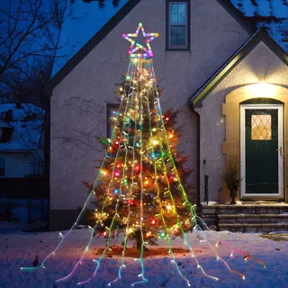 HOSPAOP LED Lichtsnoer Buiten Kerst 8 Modi Multikleur 320 LED — miniatuur 6