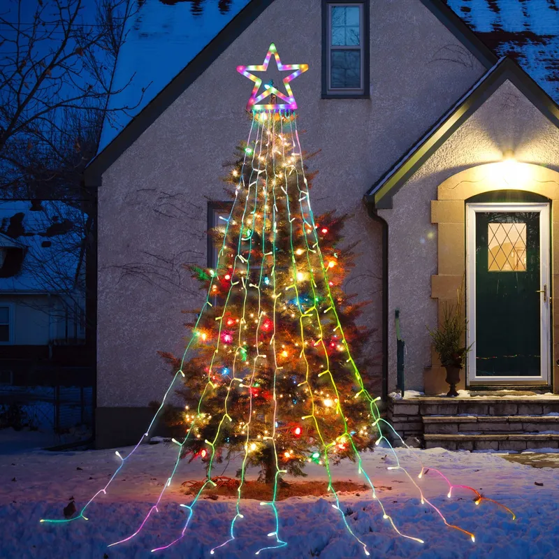 HOSPAOP LED Lichtsnoer Buiten Kerst 8 Modi Multikleur 320 LED — foto 6